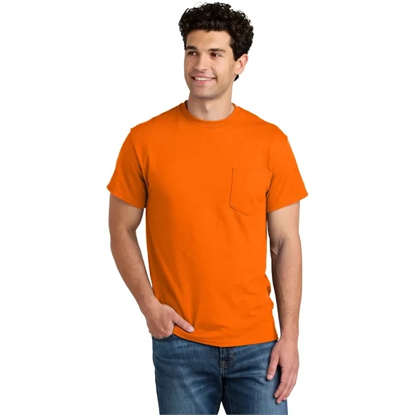 Gildan - DryBlend 50 Cotton/50 Poly Pocket T-Shirt. - Gildan - DryBlend 50 Cotton/50 Poly Pocket T-Shirt. - Image 39 of 45