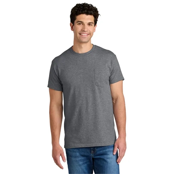 Gildan - DryBlend 50 Cotton/50 Poly Pocket T-Shirt. - Gildan - DryBlend 50 Cotton/50 Poly Pocket T-Shirt. - Image 43 of 45