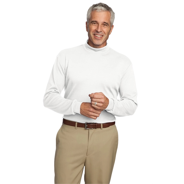 Port Authority Interlock Knit Mock Turtleneck. - Port Authority Interlock Knit Mock Turtleneck. - Image 10 of 19