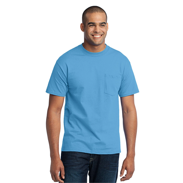 Port & Company Tall Core Blend Pocket Tee. - Port & Company Tall Core Blend Pocket Tee. - Image 25 of 69