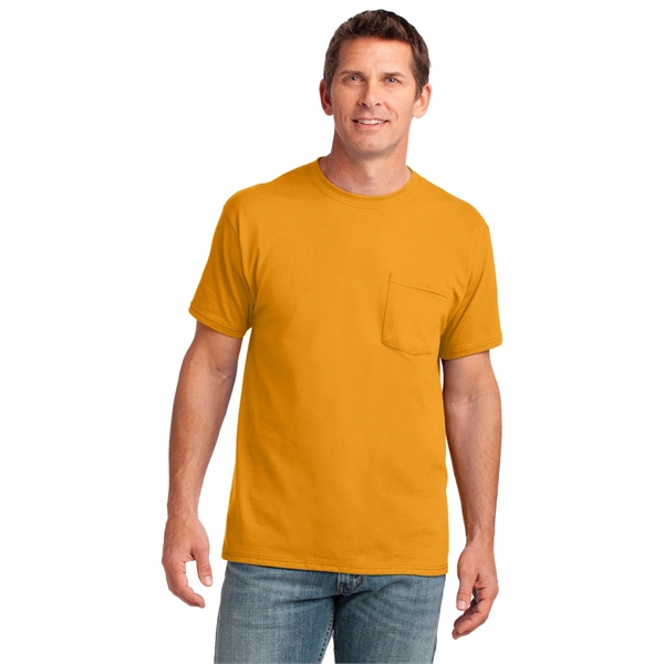 Port & Company Core Cotton Pocket Tee. - Port & Company Core Cotton Pocket Tee. - Image 70 of 95