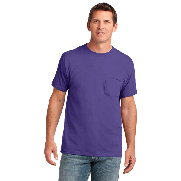 Port & Company Core Cotton Pocket Tee. - Port & Company Core Cotton Pocket Tee. - Image 84 of 95