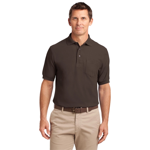 Port Authority Tall Silk Touch Polo with Pocket. - Port Authority Tall Silk Touch Polo with Pocket. - Image 30 of 56