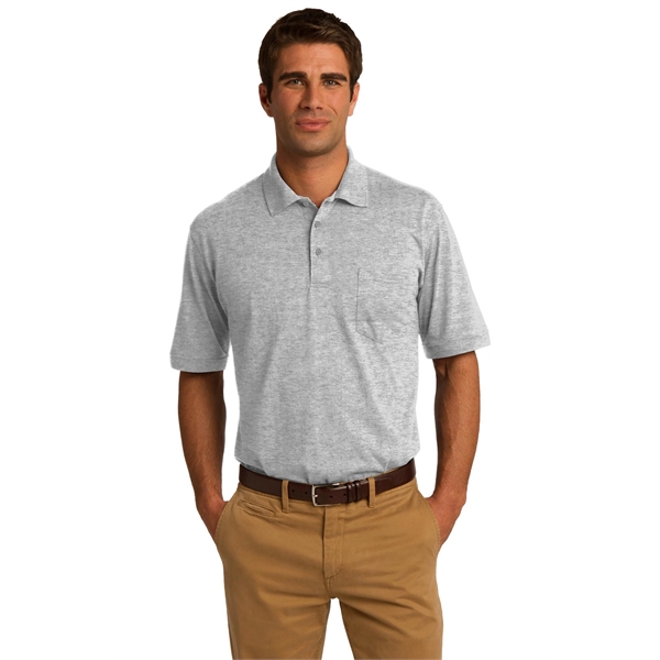 Port & Company Core Blend Jersey Knit Pocket Polo. - Port & Company Core Blend Jersey Knit Pocket Polo. - Image 25 of 48