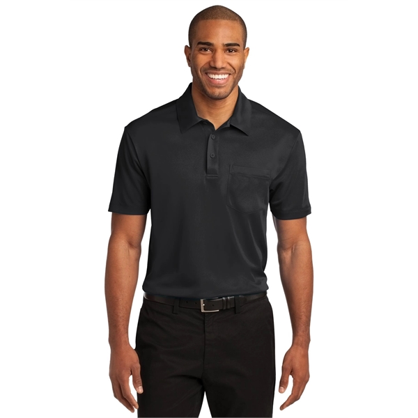 Port Authority Silk Touch Performance Pocket Polo. - Port Authority Silk Touch Performance Pocket Polo. - Image 28 of 75