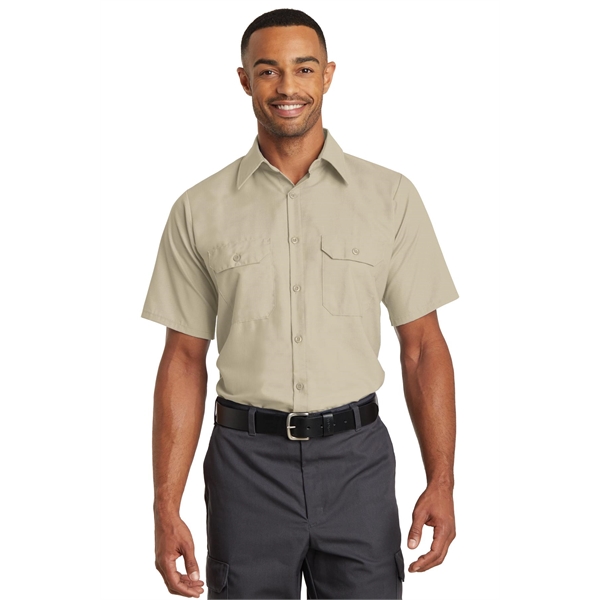 Red Kap Short Sleeve Solid Ripstop Shirt. - Red Kap Short Sleeve Solid Ripstop Shirt. - Image 26 of 28