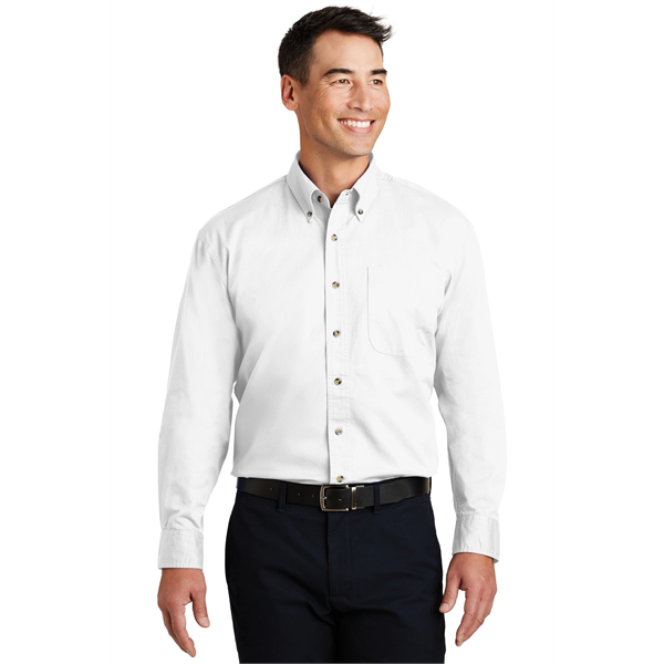 Port Authority Long Sleeve Twill Shirt. - Port Authority Long Sleeve Twill Shirt. - Image 27 of 38