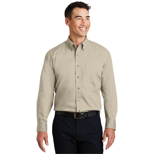 Port Authority Long Sleeve Twill Shirt. - Port Authority Long Sleeve Twill Shirt. - Image 29 of 38