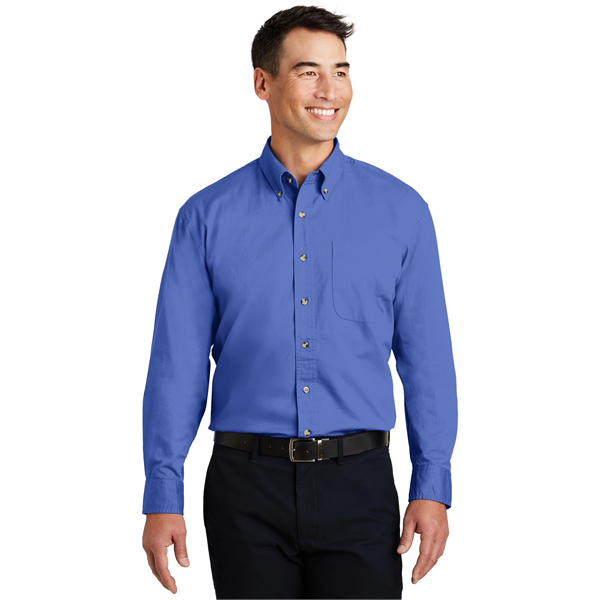 Port Authority Long Sleeve Twill Shirt. - Port Authority Long Sleeve Twill Shirt. - Image 35 of 38