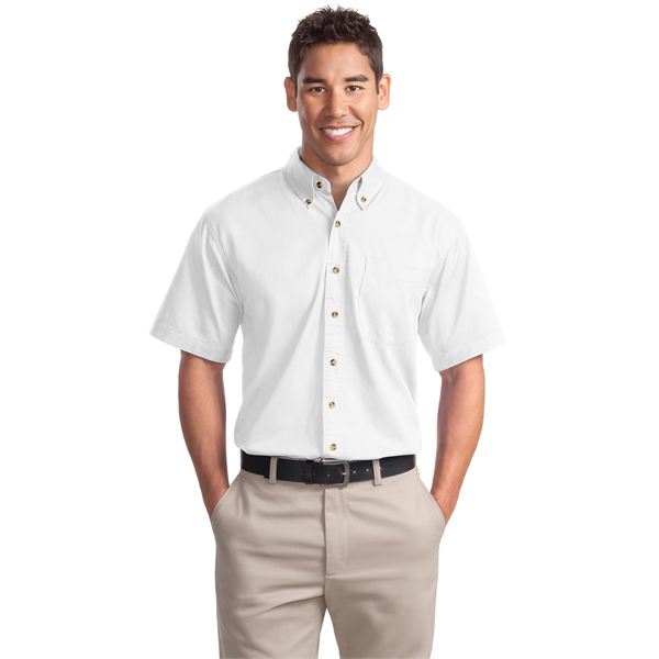 Port Authority Short Sleeve Twill Shirt. - Port Authority Short Sleeve Twill Shirt. - Image 11 of 28