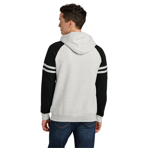 Jerzees Unisex NuBlend Varsity Colorblock Hooded Sweatshirt - Jerzees Unisex NuBlend Varsity Colorblock Hooded Sweatshirt - Image 1 of 9