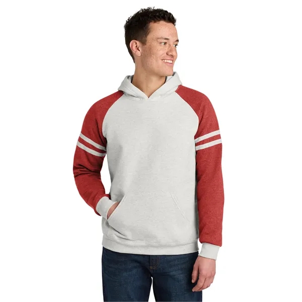 Jerzees Unisex NuBlend Varsity Colorblock Hooded Sweatshirt - Jerzees Unisex NuBlend Varsity Colorblock Hooded Sweatshirt - Image 2 of 9