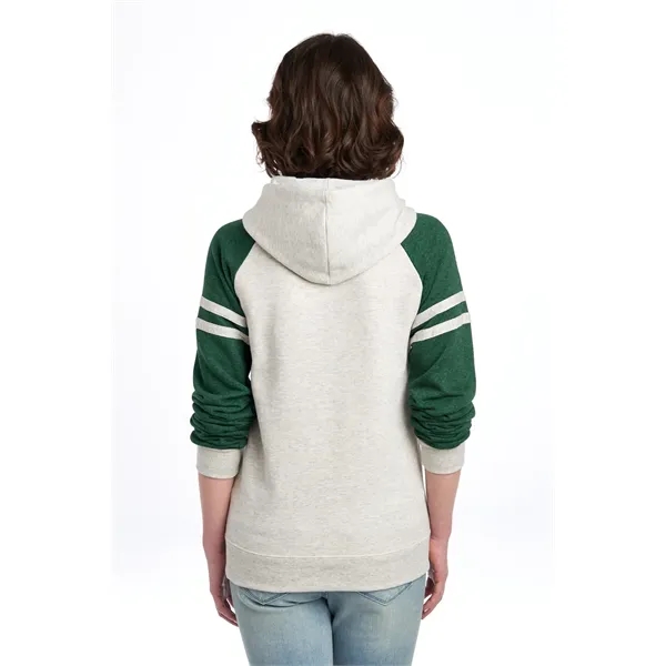 Jerzees Unisex NuBlend Varsity Colorblock Hooded Sweatshirt - Jerzees Unisex NuBlend Varsity Colorblock Hooded Sweatshirt - Image 9 of 9