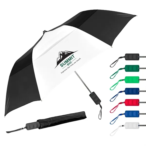 The Vented Windproof Folding Umbrella - 42" Arc, Auto Open - The Vented Windproof Folding Umbrella - 42" Arc, Auto Open - Image 0 of 12