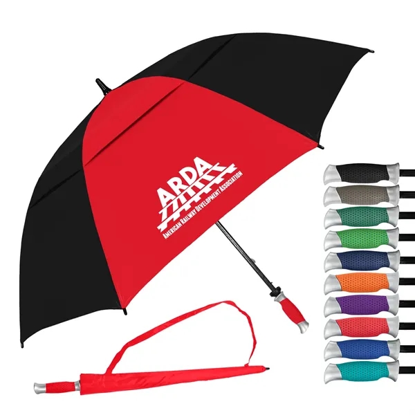 The Vented Typhoon Tamer™ Umbrella with 62" Arc Canopy - The Vented Typhoon Tamer™ Umbrella with 62" Arc Canopy - Image 0 of 30