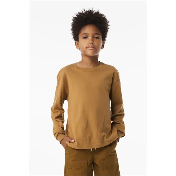 BELLA+CANVAS Youth 6-Ounce Heavyweight Long Sleeve Tee
