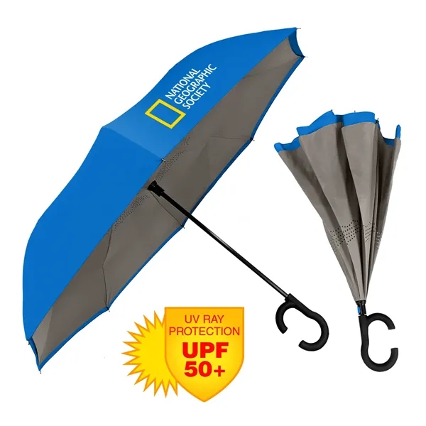 The ViceVersa Inverted Umbrella - Smartphone-Friendly Handle - The ViceVersa Inverted Umbrella - Smartphone-Friendly Handle - Image 0 of 11