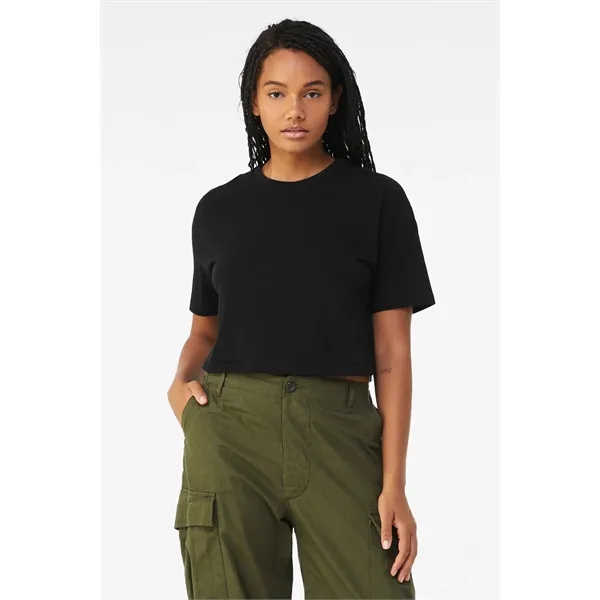 BELLA+CANVAS Women's Jersey Crop Tee - BELLA+CANVAS Women's Jersey Crop Tee - Image 2 of 7