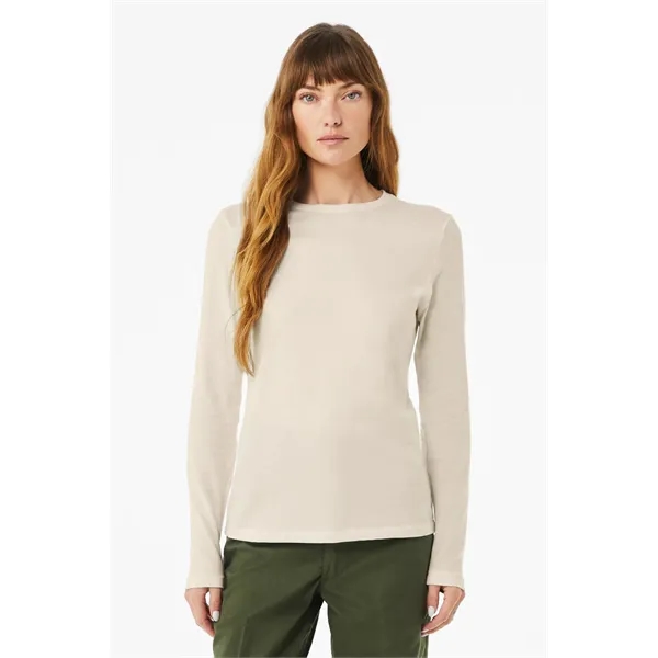 BELLA+CANVAS Women's Jersey Long Sleeve Tee - BELLA+CANVAS Women's Jersey Long Sleeve Tee - Image 2 of 5