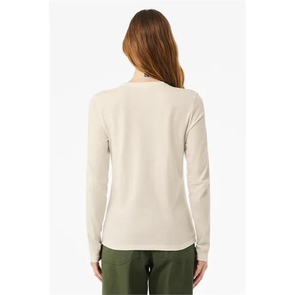 BELLA+CANVAS Women's Jersey Long Sleeve Tee - BELLA+CANVAS Women's Jersey Long Sleeve Tee - Image 3 of 5