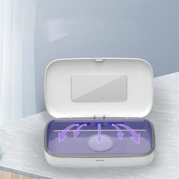 Multi-Function UV Phone Sanitizer with Wireless Charging - Multi-Function UV Phone Sanitizer with Wireless Charging - Image 3 of 5