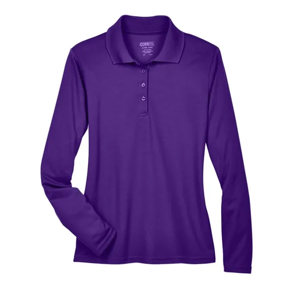 CORE365 Women's Pinnacle Performance Long Sleeve Pique Polo - CORE365 Women's Pinnacle Performance Long Sleeve Pique Polo - Image 8 of 20
