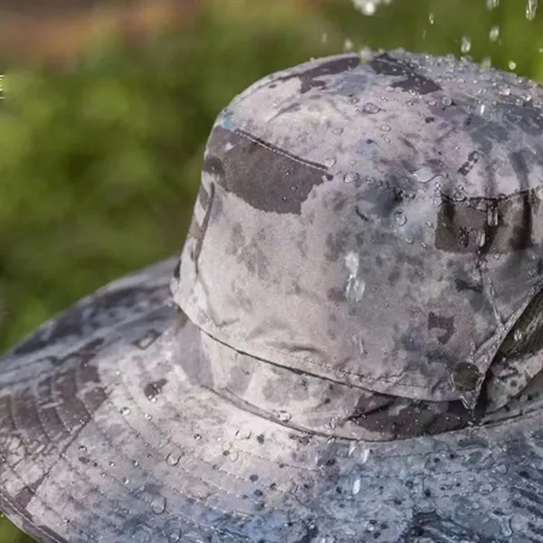 Solar Powered Cooling Sun Hat with Neck Flap - Solar Powered Cooling Sun Hat with Neck Flap - Image 3 of 4
