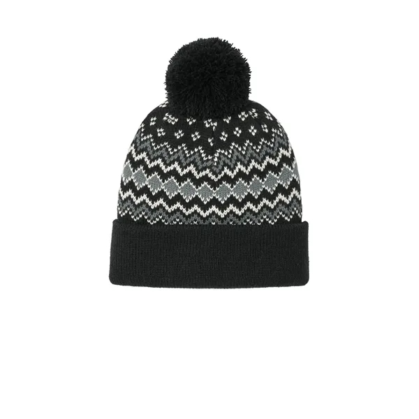 Port Authority Alpine Pom Beanie - Port Authority Alpine Pom Beanie - Image 0 of 10