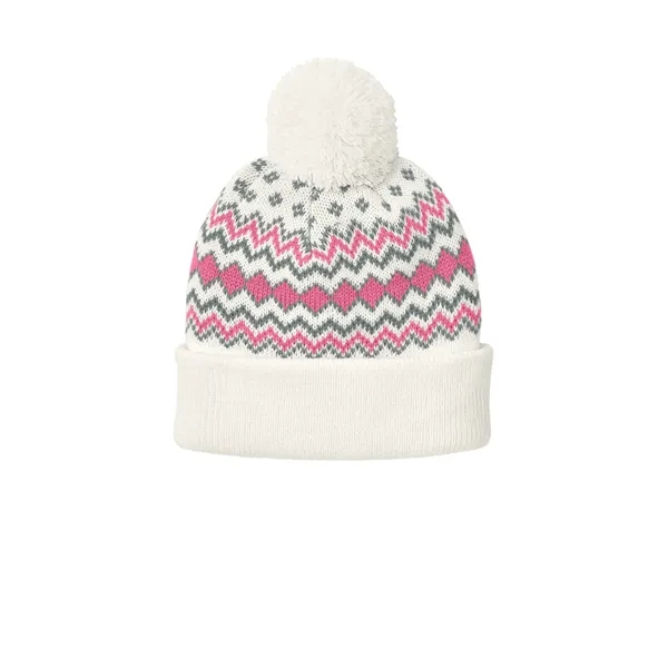 Port Authority Alpine Pom Beanie - Port Authority Alpine Pom Beanie - Image 3 of 10