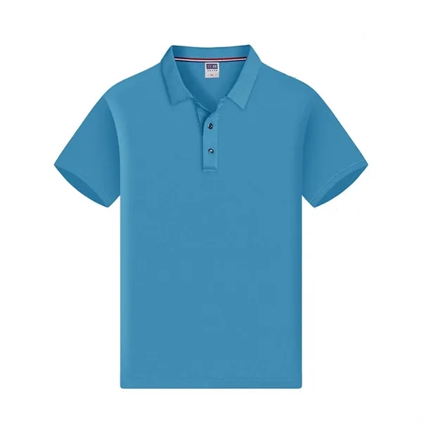 Polo Shirt Quick-Dry Mesh Turn-Down Collar Short Sleeve - Polo Shirt Quick-Dry Mesh Turn-Down Collar Short Sleeve - Image 6 of 11