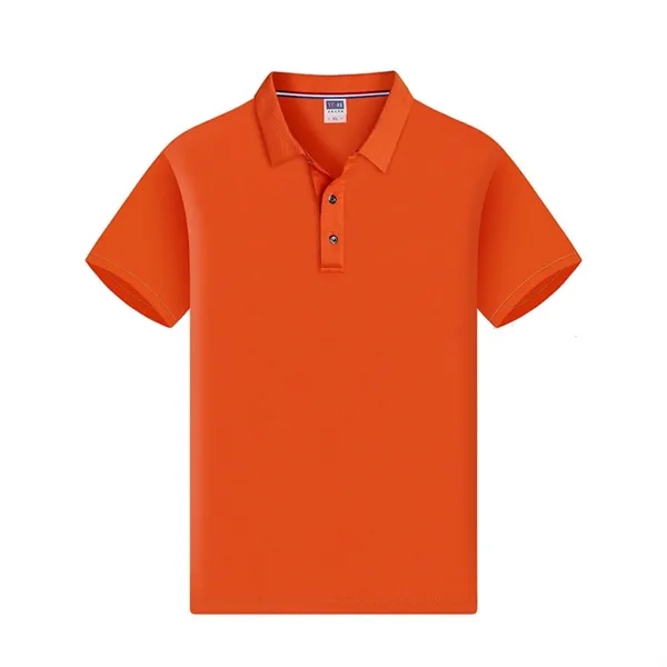 Polo Shirt Quick-Dry Mesh Turn-Down Collar Short Sleeve - Polo Shirt Quick-Dry Mesh Turn-Down Collar Short Sleeve - Image 8 of 11