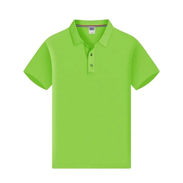 Polo Shirt Quick-Dry Mesh Turn-Down Collar Short Sleeve - Polo Shirt Quick-Dry Mesh Turn-Down Collar Short Sleeve - Image 9 of 11
