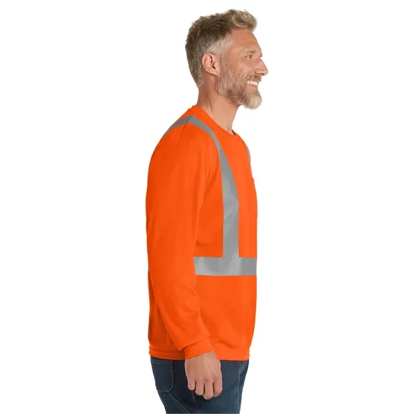 CornerStone ANSI 107 Class 2 Mesh Long Sleeve Tee. - CornerStone ANSI 107 Class 2 Mesh Long Sleeve Tee. - Image 2 of 10