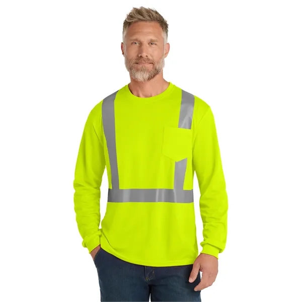 CornerStone ANSI 107 Class 2 Mesh Long Sleeve Tee. - CornerStone ANSI 107 Class 2 Mesh Long Sleeve Tee. - Image 5 of 10