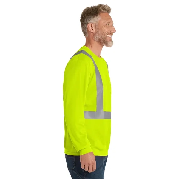 CornerStone ANSI 107 Class 2 Mesh Long Sleeve Tee. - CornerStone ANSI 107 Class 2 Mesh Long Sleeve Tee. - Image 7 of 10