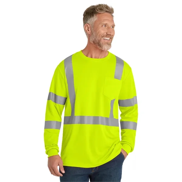 CornerStone ANSI 107 Class 3 Mesh Long Sleeve Tee. - CornerStone ANSI 107 Class 3 Mesh Long Sleeve Tee. - Image 5 of 10