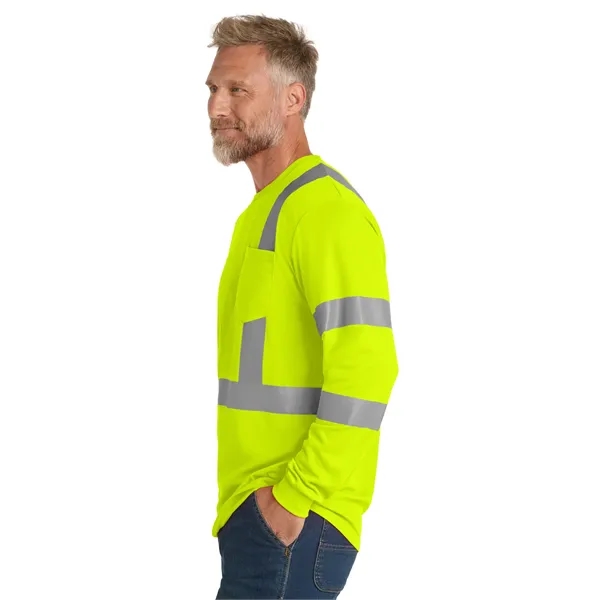 CornerStone ANSI 107 Class 3 Mesh Long Sleeve Tee. - CornerStone ANSI 107 Class 3 Mesh Long Sleeve Tee. - Image 7 of 10