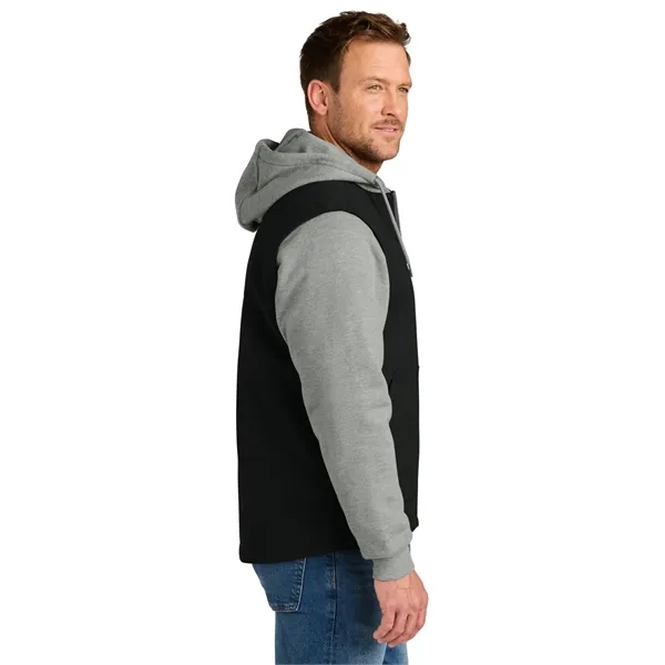 CornerStone Duck Fleece Full-Zip Hooded Jacket - CornerStone Duck Fleece Full-Zip Hooded Jacket - Image 2 of 14