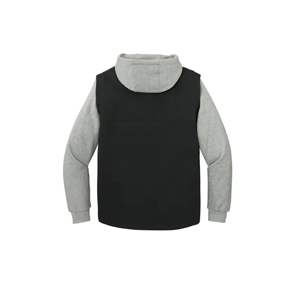 CornerStone Duck Fleece Full-Zip Hooded Jacket - CornerStone Duck Fleece Full-Zip Hooded Jacket - Image 4 of 14
