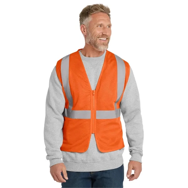 CornerStone ANSI 107 Class 2 Economy Mesh Zippered Vest. - CornerStone ANSI 107 Class 2 Economy Mesh Zippered Vest. - Image 0 of 10