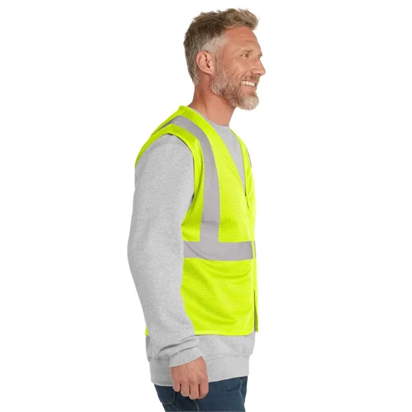 CornerStone ANSI 107 Class 2 Economy Mesh Zippered Vest. - CornerStone ANSI 107 Class 2 Economy Mesh Zippered Vest. - Image 7 of 10