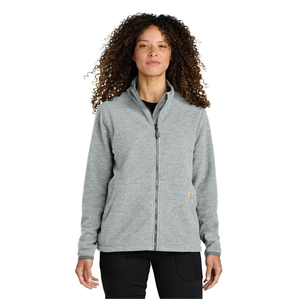 Carhartt Women's Textured Full-Zip Fleece Jacket - Carhartt Women's Textured Full-Zip Fleece Jacket - Image 9 of 13