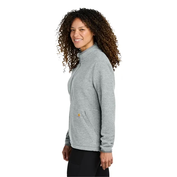 Carhartt Women's Textured Full-Zip Fleece Jacket - Carhartt Women's Textured Full-Zip Fleece Jacket - Image 11 of 13
