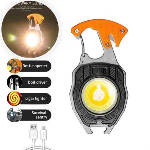 Aluminum Keychain Flashlight - Multifunctional Outdoor Tool - Aluminum Keychain Flashlight - Multifunctional Outdoor Tool - Image 1 of 4
