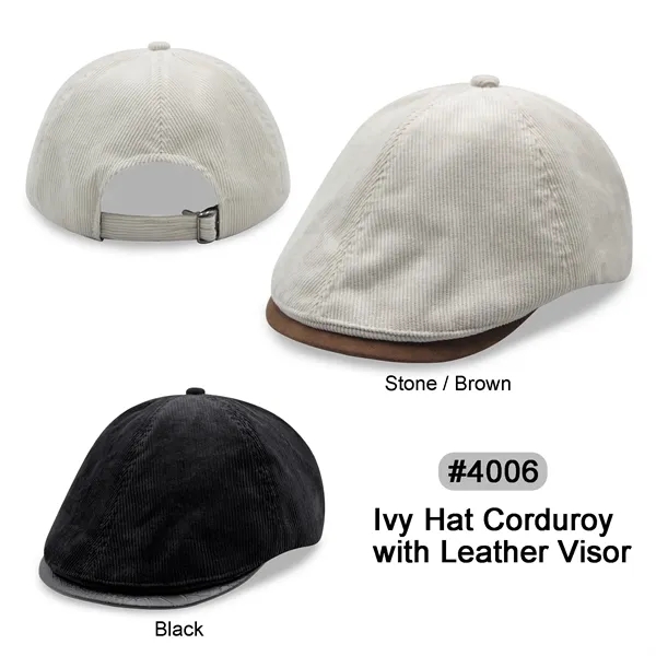 Ivy Hat - Corduroy/PU Leather - Ivy Hat - Corduroy/PU Leather - Image 0 of 3