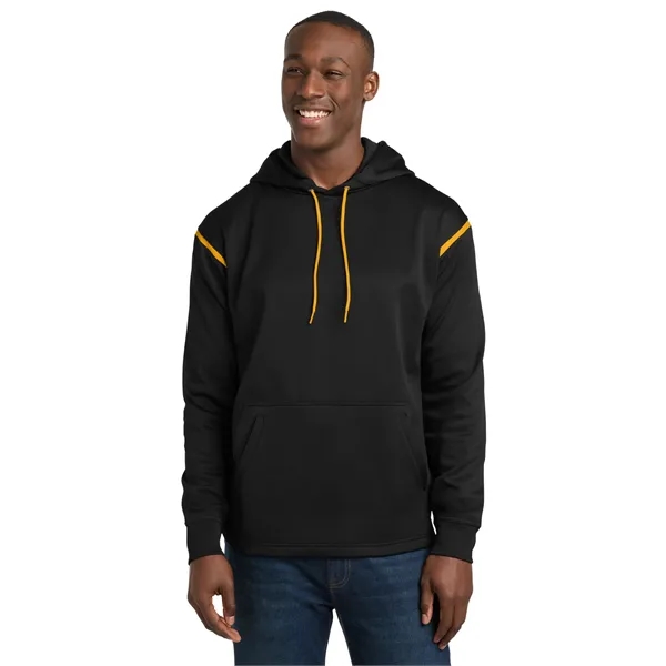 Sport-Tek Tech Fleece Colorblock Hooded Sweatshirt.