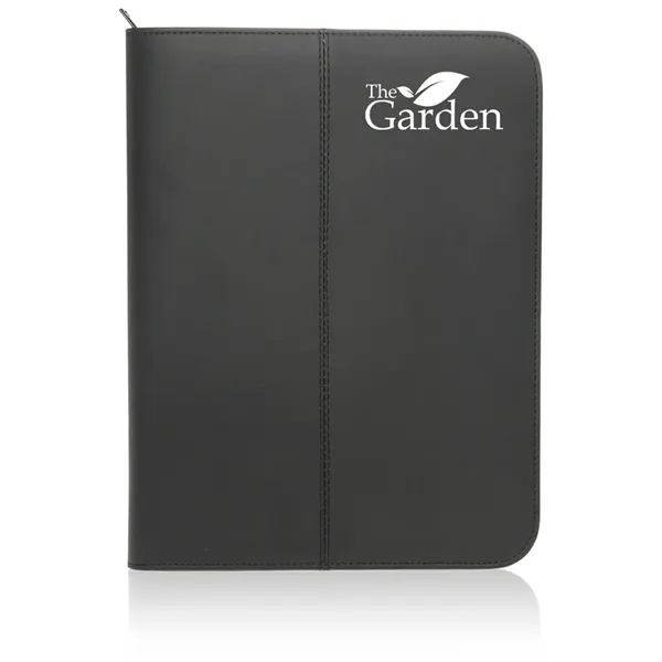Zippered Black Leather Portfolios
