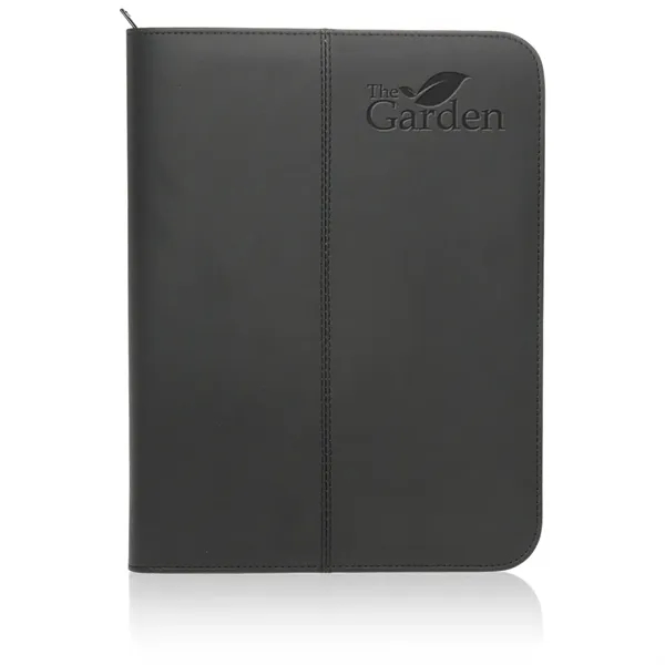 Zippered Black Leather Portfolios