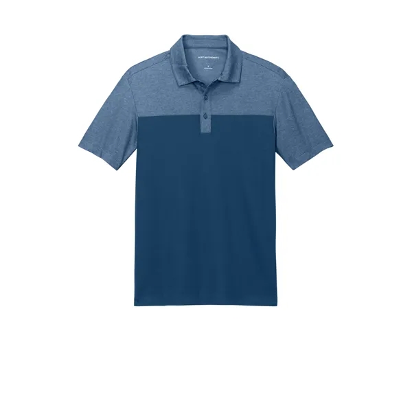 Port Authority Fine Pique Blend Blocked Polo - Port Authority Fine Pique Blend Blocked Polo - Image 3 of 14