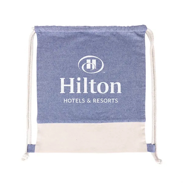 TwinTone Recycled Cotton Drawstring Bag - TwinTone Recycled Cotton Drawstring Bag - Image 1 of 12